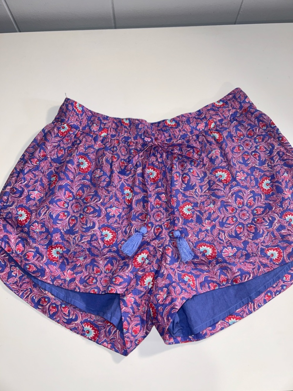 Vineyard Vines Women’s Purple Paisley Woven Summer Shorts Size XS